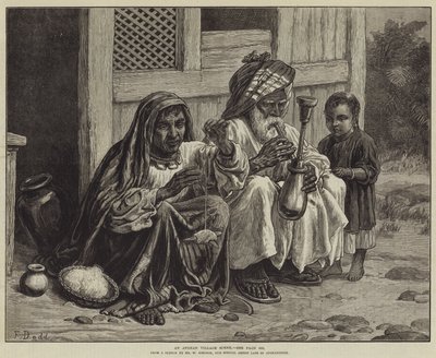Een Afghaans Dorpsgezicht door Frank Dadd